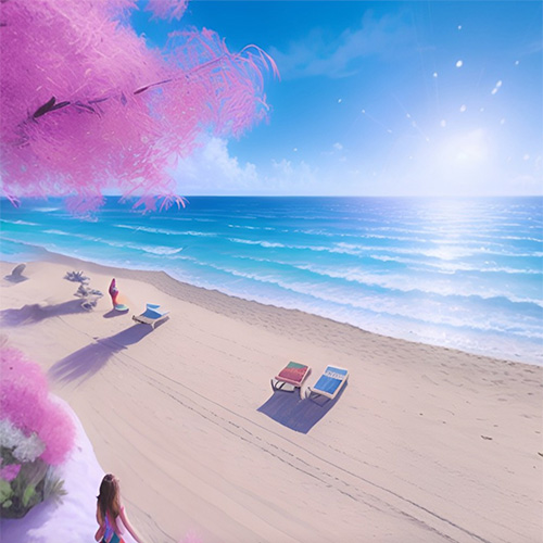 Digital Painting Beach Condo