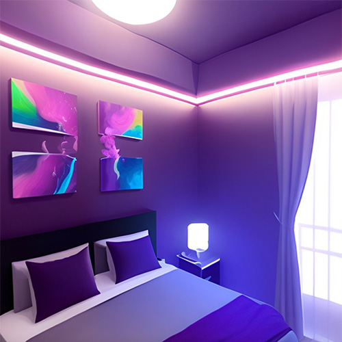 Digital Painting Interior Of Luxury Aparment